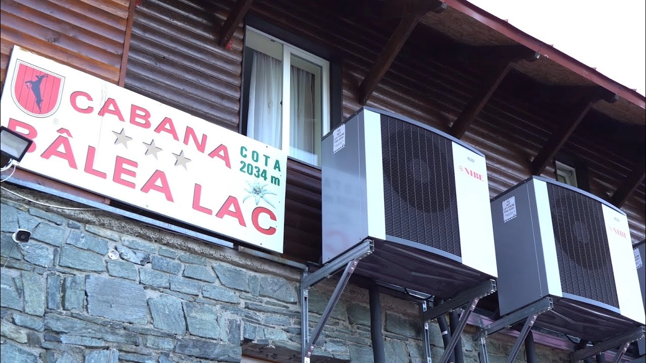Pompe de caldura NIBE Suedia la cabana Balea Lac