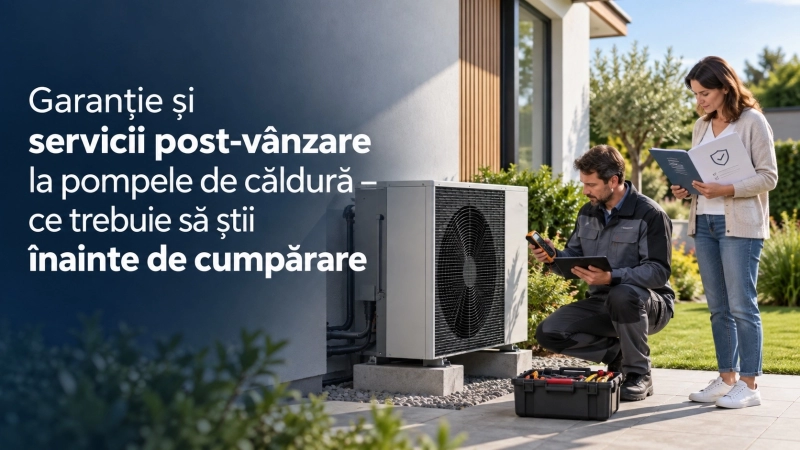 Garantie si service pentru pompa de caldura: ce verifici inainte de cumparare